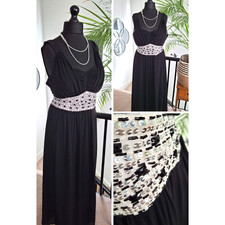 Black DRESS Ladies Long Maxi
