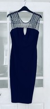 Goddiva Dress Size 10 Navy