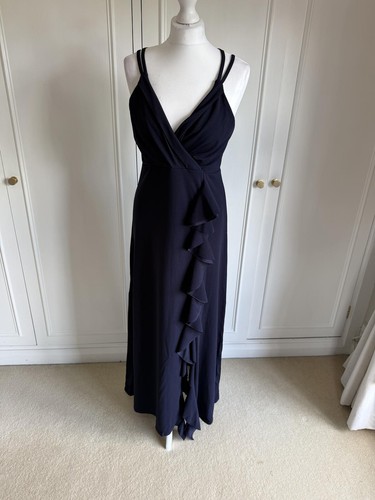 Missfiga navy ruffle dress