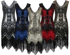 UK 1920's V-neck Dress Great